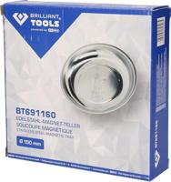 Brilliant Tools BT691160 Roestvrijstalen magneetplaat, Ø 15 cm. - thumbnail
