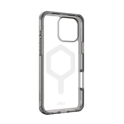 Urban Armor Gear Plyo Backcover Apple iPhone 16 Pro Max Grijs, Transparant Inductieve lading, MagSafe compatible, Stootbestendig