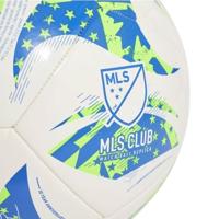 adidas MLS Club Voetbal Maat 5 Wit Groen Blauw - thumbnail