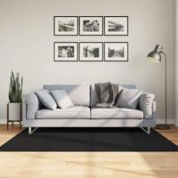 Vloerkleed HUARTE laagpolig zacht wasbaar 120x170 cm zwart - thumbnail
