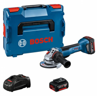 Bosch Professional GWS 18V-10 P Accu Haakse Slijper 125mm 18V 5.0Ah in L-Boxx - 06019J4101 - thumbnail