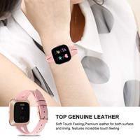 Fitbit Versa 1 / 2 & Lite bandje TPU leer - Roze - thumbnail