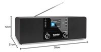 TechniSat DIGITRADIO 370 CD IR Radio DAB+, DAB, VHF (FM), Internet WiFi, Bluetooth, CD, USB, Internetradio Incl. afstandsbediening Zwart - thumbnail