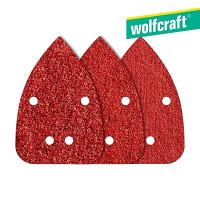 Wolfcraft Hechtschuurbladen | K80, K120, K240 | B&D | 10 stuks - 1756000