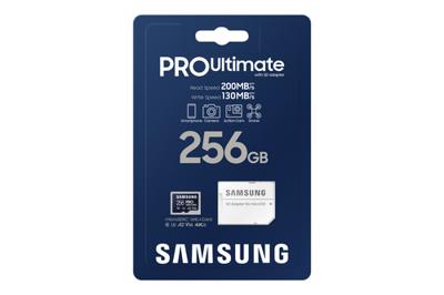 Samsung Pro Ultimate 256GB + SD-adapter Micro SD-kaart Blauw