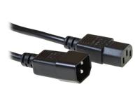 ACT AK5122 230V Aansluitkabel C13/C14 Zwart - 10 meter - thumbnail