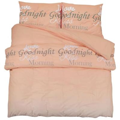 VidaXL Dekbedovertrekset 155x220 cm katoen roze
