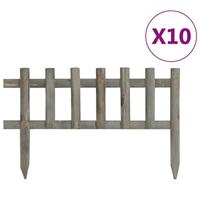 VidaXL Gazonranden 10 st 4,4 m vurenhout - thumbnail