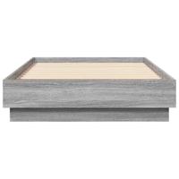 Bedframe bewerkt hout grijs sonoma eikenkleurig 90x190 cm - thumbnail