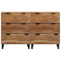 Dressoir 2 pcs Bruin 60 x 33 x 75 cm Massief acaciahout - thumbnail