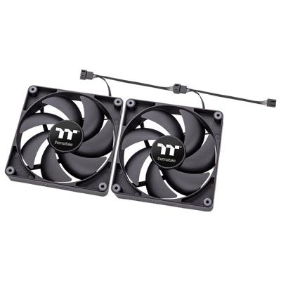 Thermaltake CL-F147-PL12BL-A PC-ventilator Zwart (b x h x d) 120 x 120 x 25 mm Thermaltake CL-F147-PL12BL-A PC-ventilator Zwart (b x h x d) 120 x 120 x 25 mm