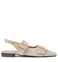 Babouche SOYA beige slingbacks Suede Dames - thumbnail