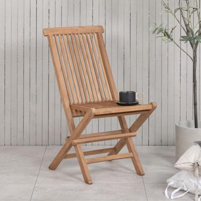 Nohr Inklapbare Tuinstoel 'Amberia' Teakhout, kleur Naturel