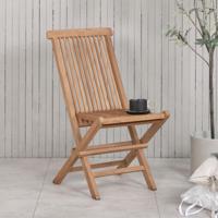Nohr Inklapbare Tuinstoel 'Amberia' Teakhout, kleur Naturel - thumbnail