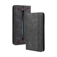 Magnetische gesp retro Crazy Horse textuur horizontale Flip lederen case voor ZTE de rode magie 3 met houder & card slots & Photo Frame (zwart) - thumbnail
