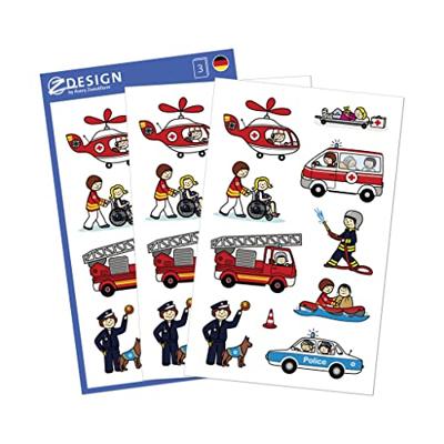 Avery AV-54137 Z-Design Kids Stickers Hulpdiensten 3 Vel