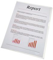 Esselte Premium L-map, copy safe, gekorreld, A4, 160 micron, pak van 100 stuks, transparant - thumbnail