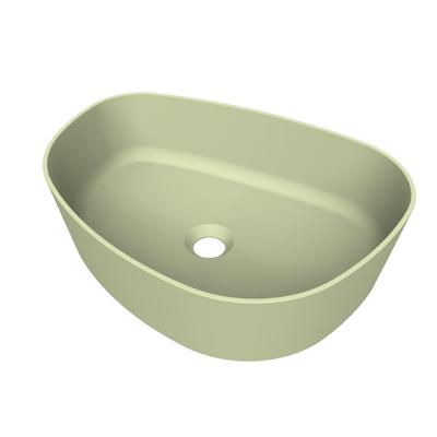 Arcqua Rocker Opbouw Waskom Organisch R 50x37 Mat Pastel Groen Arcqua