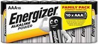 Energizer Power LR03 AAA batterij (potlood) Alkaline 1.5 V 10 stuk(s) - thumbnail