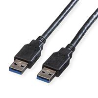 ROLINE USB 3.2 Gen 1 kabel, type A-A, zwart, 1,8 m - thumbnail