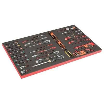 Bahco Foaminlay Fit&Go 40" met schroevendraaiers | ERGO | gleuf | Phillips | Pozidriv | TORX® en inbussleutels - 88-delig - FF1B06LM