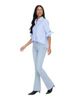 Only Onlblush Mid Flared Dnm Cro495 Noos 15363225 Flare Light Blue Bleached Denim - thumbnail