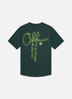 Off The Pitch 3D Off Slim Fit T-Shirt Heren Groen - Maat XXL - Kleur: Groen | Soccerfanshop