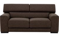 Goossens Bank Nora bruin, stof, 2-zits, stijlvol landelijk - thumbnail