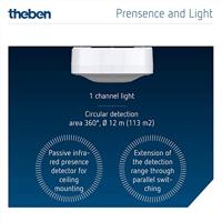 Theben 1030062 Aanwezigheidsmelder Wit - thumbnail