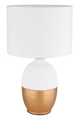 Globo Gouden tafellampValentino met wit - 21627W