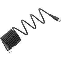 BKL Electronic 10080171 USB-C-kabel USB 2.0 USB-C stekker 1 m Zwart Afscherming gevlochten - thumbnail