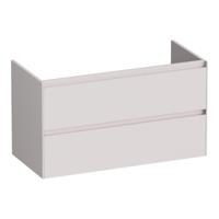 Brauer Inspire - Onderkast - 100 cm - met 2 Softclose Lades Greeploos en 1 Sifon Uitsparing - Mat Zand - thumbnail