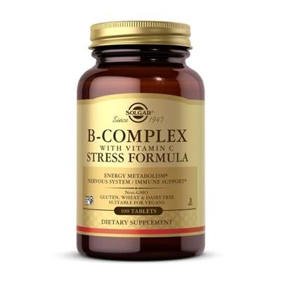 Solgar Vitamine B-complex met Vitamine C Tabletten Solgar Vitamine B-complex met Vitamine C Tabletten