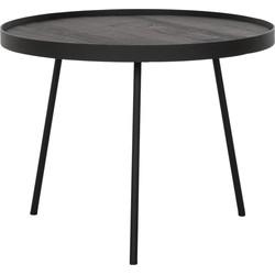 DTP Home Salontafel 'Saturnus' Teakhout, 50cm, kleur Zwart