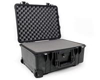 Peli 1560 Waterdichte Trolley Flightcase Voor Foto-, Camera- En Videoapparatuur, Ip67 Waterdicht, Capaciteit: 44L, Gemaakt In Duitsland, Met Aanpasbaar Plukschuim, Kleur: Zwart - thumbnail