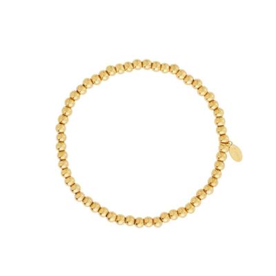 Gouden kralenarmband 4mm