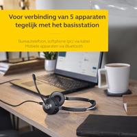 Jabra Engage 75 SE Mono On Ear headset Bluetooth, DECT, Kabel Mono Zwart Noise Cancelling Microfoon uitschakelbaar (mute), NFC - thumbnail