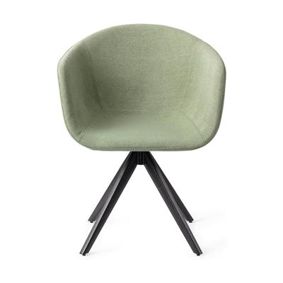 Jesper Home Eetkamerstoel 'Yuni' Turn Black, Draaibaar, kleur Jade Emperor