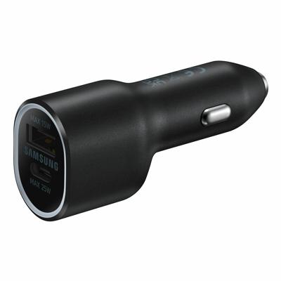Samsung EP-L4020NBEGEU USB-oplader 25 W, 15 W 1x USB-C, 1x USB-A USB PD 3.0, QC 2.0, Adaptive Fast Charge Zwart Auto Snellader