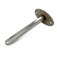 De Oude Deurklink Slotstift met montageplaat - thumbnail