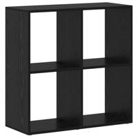 Boekenkast Zwart eiken 69.5 x 29 x 69.5 cm Bewerkt hout - thumbnail