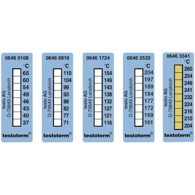 testo testoterm Temperatuurmeetstrip 116 tot 154 °C Inhoud10 stuk(s)