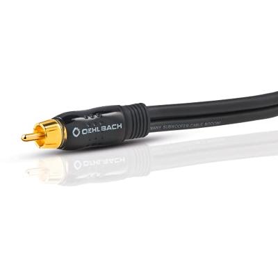 Oehlbach BOOOM 200 [2x Cinch-stekker - 1x Cinch-stekker] 2.00 m Antraciet Vergulde steekcontacten