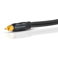 Oehlbach BOOOM 200 [2x Cinch-stekker - 1x Cinch-stekker] 2.00 m Antraciet Vergulde steekcontacten - thumbnail