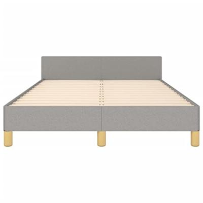 Bedframe zonder matras 120x190 cm stof lichtgrijs