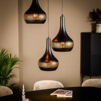BASE Hanglamp 'Rachel' 3-lamps, kleur Zwart - thumbnail
