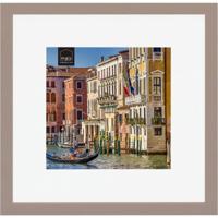 Haes Deco Houten Fotolijst met Passe-partout Venezia bruin voor 1 foto formaat 20x20 of 30x30 -SP12831 - thumbnail