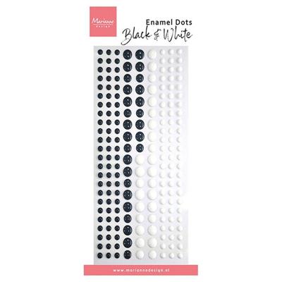 Marianne Design • enamel dots black & white