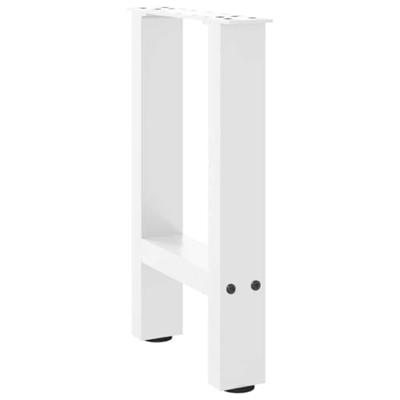 Salontafelpoten 2 st 28x(42-43) cm staal wit Salontafelpoten 2 st 28x(42-43) cm staal wit