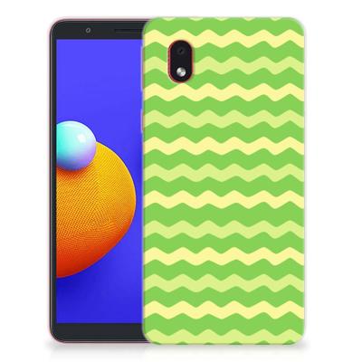 Samsung Galaxy A01 Core | TPU bumper | Waves Green Samsung Galaxy A01 Core | TPU bumper | Waves Green